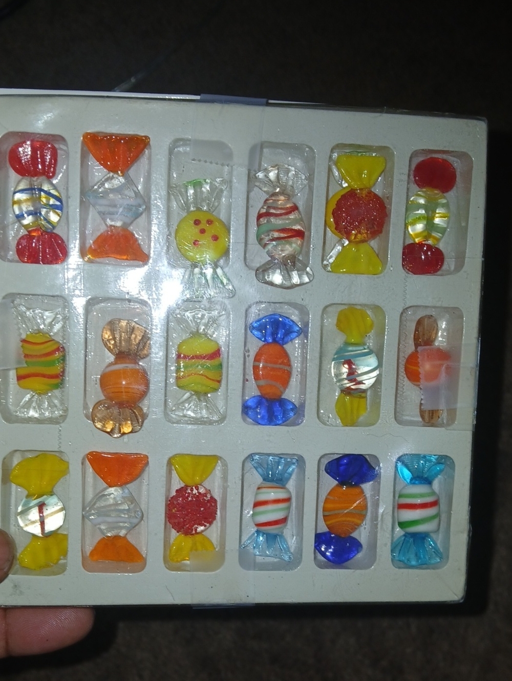 Vintage Glass Candies, Murano Style Glass Decor
